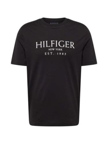 TOMMY HILFIGER Paita  musta / valkoinen