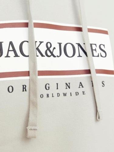 JACK & JONES Collegepaita 'JORFREDERIKSBERG'  ruskea / vaaleanharmaa /...