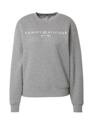 TOMMY HILFIGER Collegepaita  meleerattu harmaa / valkoinen