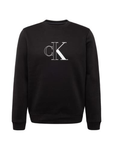 Calvin Klein Jeans Collegepaita  musta / valkoinen