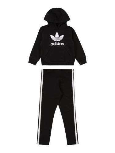 ADIDAS ORIGINALS Juoksupuku  musta / valkoinen