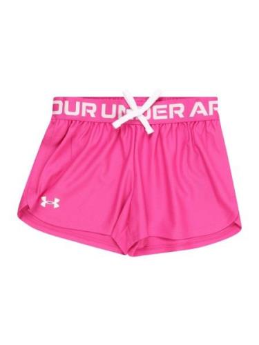 UNDER ARMOUR Urheiluhousut 'Play Up'  vaaleanpunainen / valkoinen