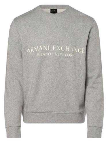 ARMANI EXCHANGE Collegepaita  vaaleanharmaa / valkoinen