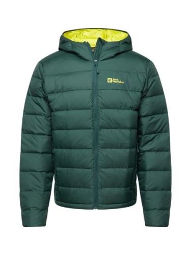 JACK WOLFSKIN Ulkoilutakki 'ATHER'  neonkeltainen / tummanvihreä