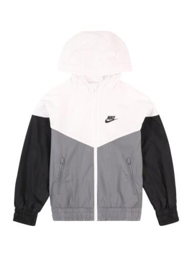 Nike Sportswear Välikausitakki  harmaa / musta / valkoinen