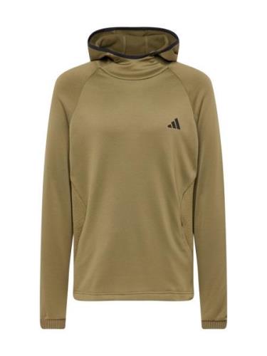 ADIDAS GOLF Urheilullinen collegepaita  mudanvärinen / musta