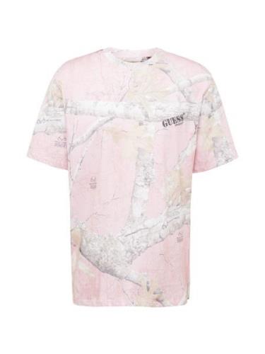 GUESS Originals Paita 'GO REALTREE'  beige / tummanharmaa / roosa / va...