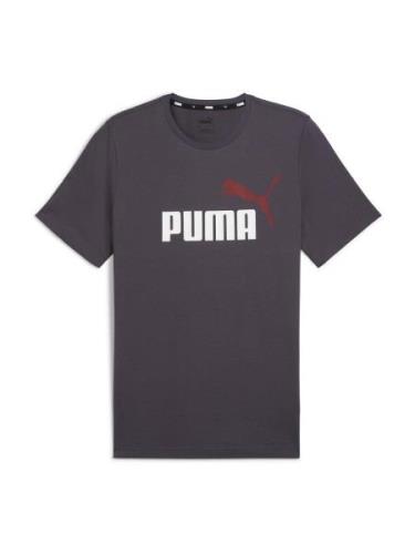 PUMA Toiminnallinen paita 'ESS'  antrasiitti / punainen / valkoinen