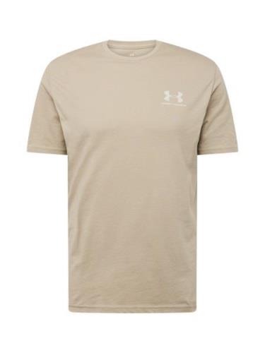 UNDER ARMOUR Toiminnallinen paita  cappuccino / valkoinen