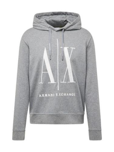 ARMANI EXCHANGE Collegepaita  harmaa / valkoinen