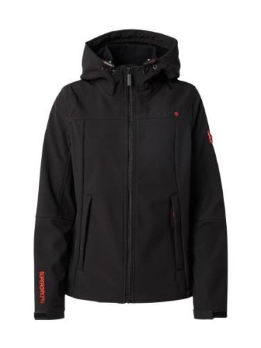 Superdry Välikausitakki 'CLASSIC'  tummanoranssi / musta