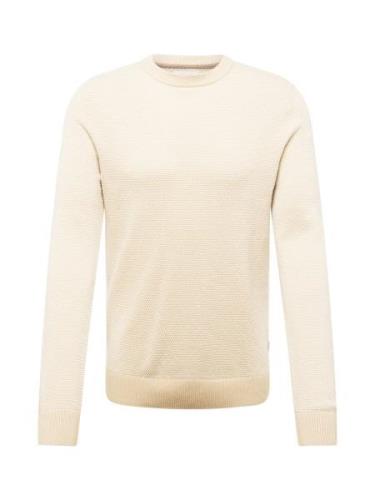 JACK & JONES Neulepaita 'JJEGlobe'  beige / vaaleabeige / valkoinen