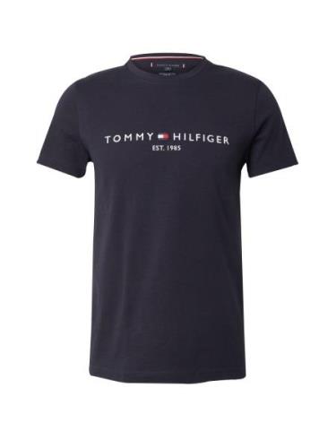 TOMMY HILFIGER Paita  tummansininen / punainen / valkoinen