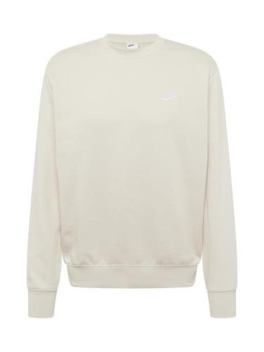 Nike Sportswear Collegepaita 'Club Fleece'  villanvalkoinen