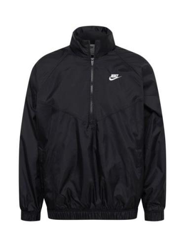 Nike Sportswear Välikausitakki 'Windrunner'  musta / valkoinen