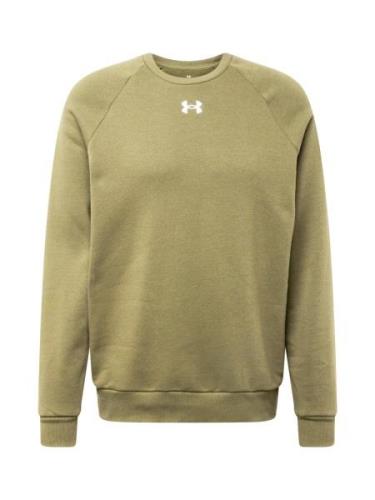 UNDER ARMOUR Urheilullinen collegepaita 'Rival'  oliivi / valkoinen