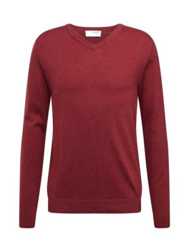 SELECTED HOMME Neulepaita 'SLHBERG'  burgundin punainen