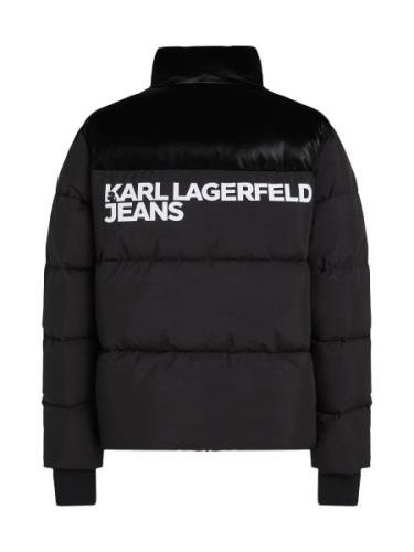 KARL LAGERFELD JEANS Talvitakki  musta / valkoinen