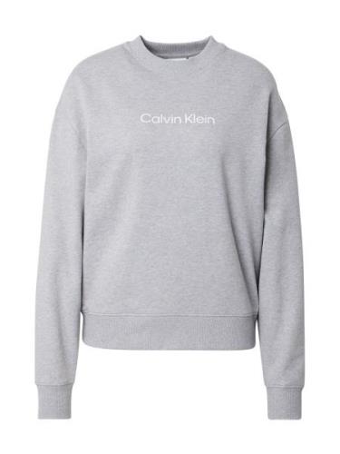 Calvin Klein Collegepaita 'HERO'  vaaleanharmaa / valkoinen