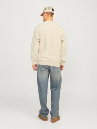 JACK & JONES Collegepaita 'JPRCCCHAD'  beige / musta