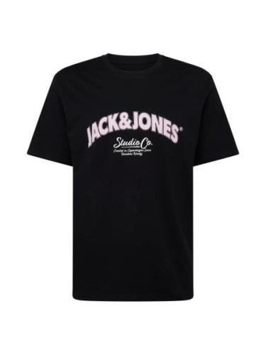 JACK & JONES Paita 'JORBRONX'  pastellinvioletti / musta