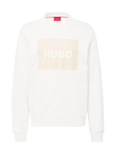 HUGO Collegepaita 'Duragol222'  beige / valkoinen