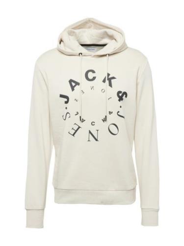 JACK & JONES Collegepaita 'Warrior'  kerma / musta