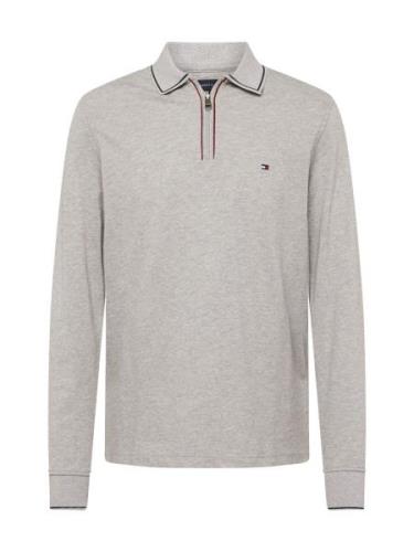 TOMMY HILFIGER Paita  meleerattu harmaa / burgundin punainen / musta