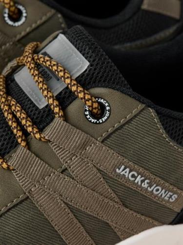 JACK & JONES Matalavartiset tennarit 'JFWWARRICK'  oliivi / musta