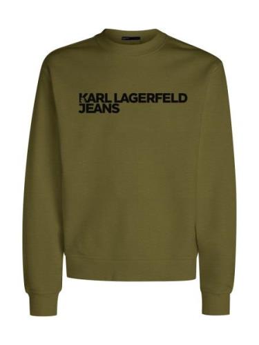 KARL LAGERFELD JEANS Collegepaita  oliivi / musta