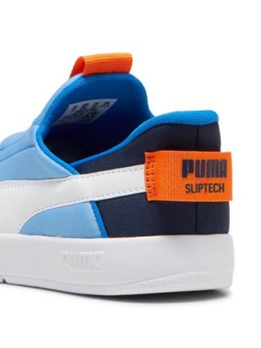 PUMA Tennarit 'Courtflex v3'  vaaleansininen / oranssi / valkoinen