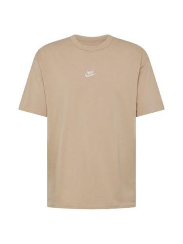 Nike Sportswear Paita 'PREM ESSNTL'  khaki / valkoinen