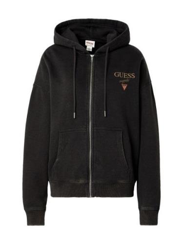 GUESS Originals Collegetakki  tummabeige / punainen / musta