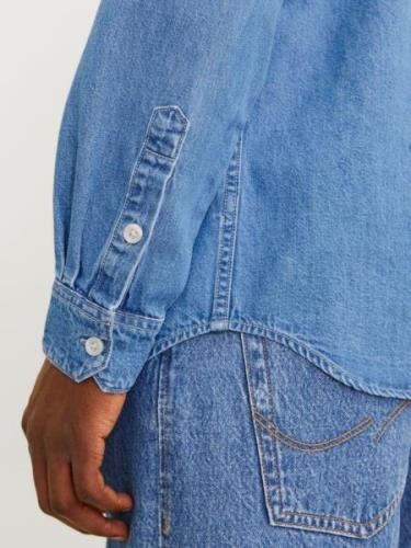 JACK & JONES Välikausitakki 'JJICREEK'  sininen denim