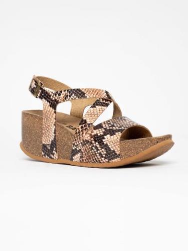 Bayton Sandaalit 'Malaga'  beige / musta