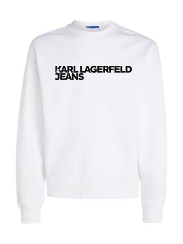 KARL LAGERFELD JEANS Collegepaita  musta / valkoinen