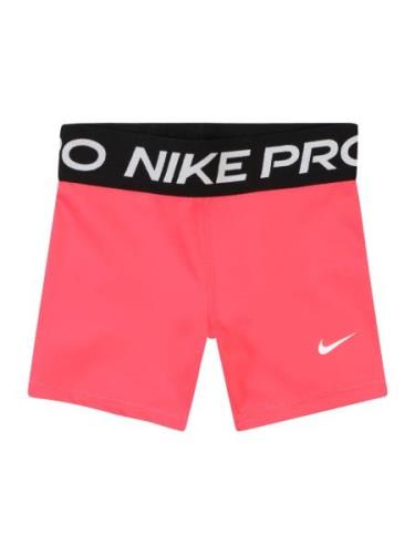 NIKE Urheiluhousut 'Pro'  vaaleanpunainen / musta / valkoinen