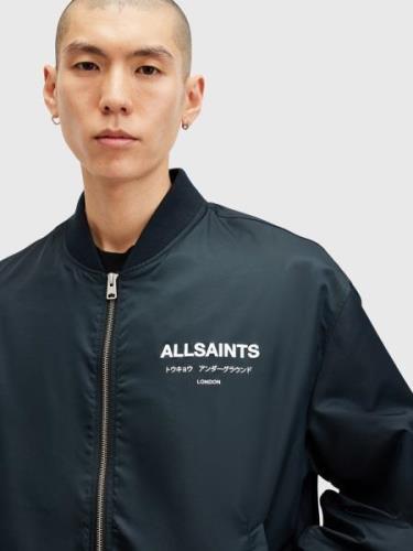 AllSaints Välikausitakki 'UNDERGROUND'  marine / valkoinen