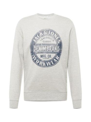 JACK & JONES Collegepaita  tummansininen / meleerattu harmaa