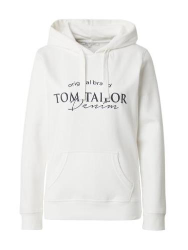 TOM TAILOR DENIM Collegepaita  tummansininen / offwhite