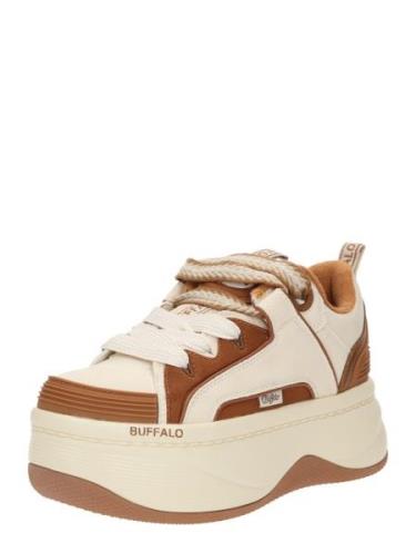 BUFFALO Matalavartiset tennarit 'ORCUS'  beige / ruskea