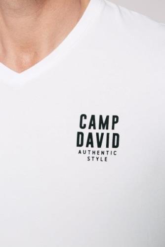 CAMP DAVID Paita 'Jazz'  musta / valkoinen