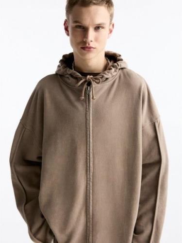 Pull&Bear Collegetakki  tummabeige / ruskea