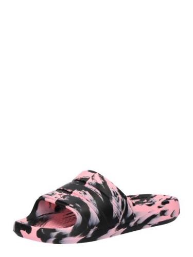 ADIDAS SPORTSWEAR Pistokkaat 'ADILETTE FLOW'  vaalea pinkki / musta