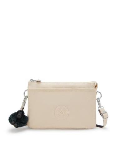 KIPLING Olkalaukku 'RIRI'  beige / musta / hopea