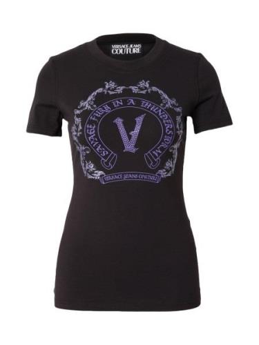 Versace Jeans Couture Paita  vaaleanvioletti / tummanvioletti / musta