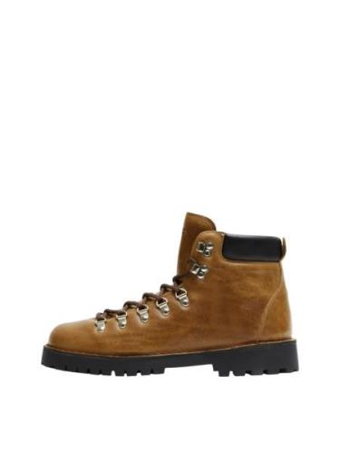 SELECTED HOMME Nauhabootsit 'SLHALFRED'  karamelli / musta