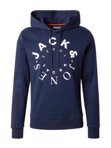 JACK & JONES Collegepaita 'WARRIOR'  laivastonsininen / valkoinen