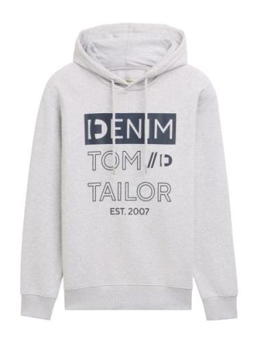 TOM TAILOR DENIM Collegepaita  laivastonsininen / vaaleanharmaa