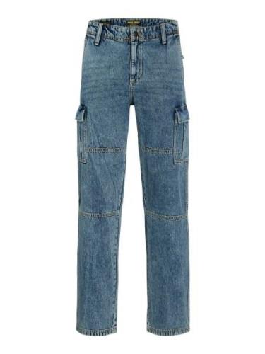 JACK & JONES Cargofarkut 'Eddie Wade'  sininen denim